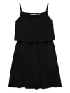 Calvin Klein Girls Crinkle Layered Tank Dress