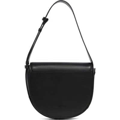 Calvin Klein Crisell Flap Crossbody Bag In Black/silver