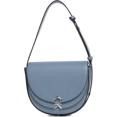 Calvin Klein Crisell Flap Crossbody Bag In Blue
