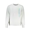 Shop Calvin Klein Crisp White Crew Neck Cotton-blend Men's Sweater