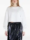 Calvin Klein Cropped Puff-sleeve Sweater In White