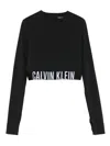 Calvin Klein Cropped T-shirt In Black