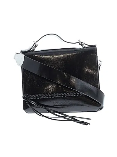 Pre-owned Calvin Klein Crossbody Bag In Black