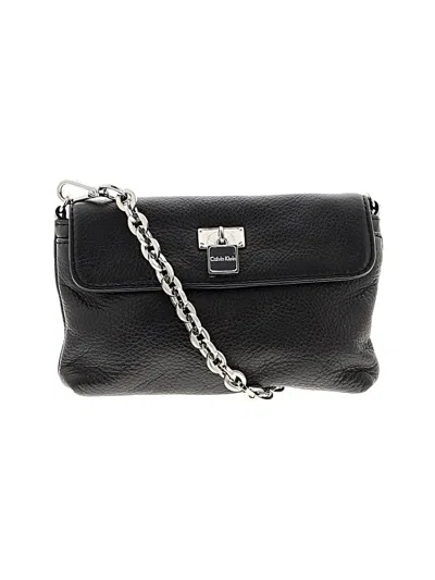 Pre-owned Calvin Klein Crossbody Bag In Black