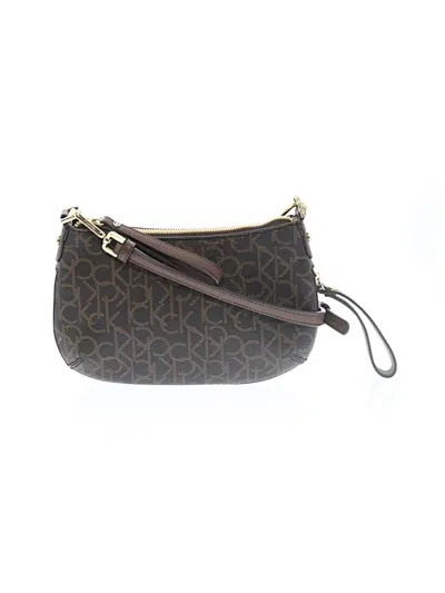 Pre-owned Calvin Klein Crossbody Bag In Brown