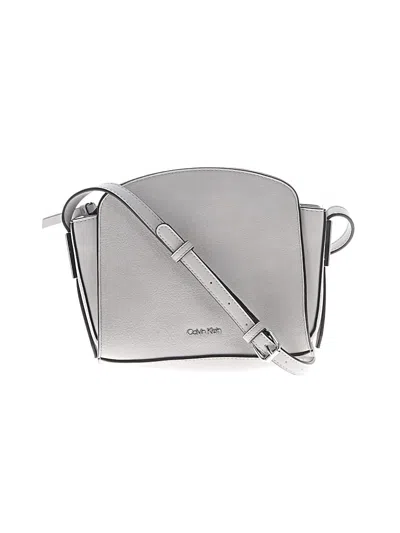 Pre-owned Calvin Klein Crossbody Bag In Gray