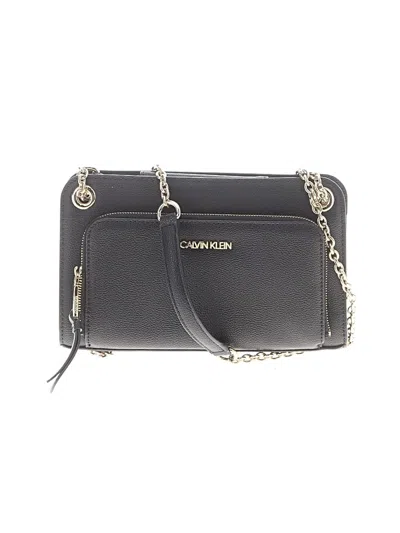 Pre-owned Calvin Klein Crossbody Bag In Gray