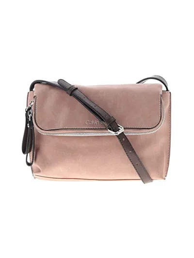 Pre-owned Calvin Klein Crossbody Bag In Pink