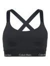 Calvin Klein Crossover Spors Bra In Black