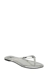 Calvin Klein Crude Flip Flop In Silver