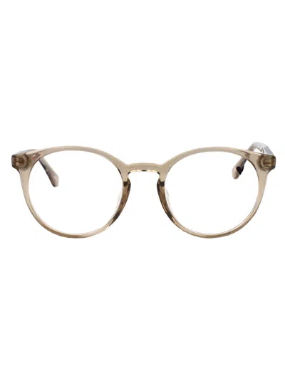 Calvin Klein Crystal Beige Acetate Glasses In Neutral