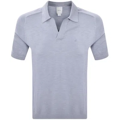 Calvin Klein Cuban Polo T Shirt Blue
