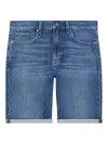 Calvin Klein Cuffed Denim Shorts In Blue