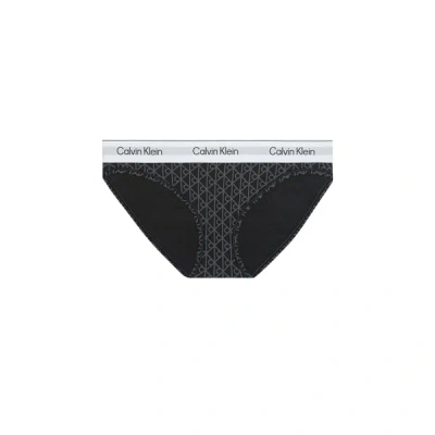 Calvin Klein Culottes Imprimées En Coton Mélangé In Black