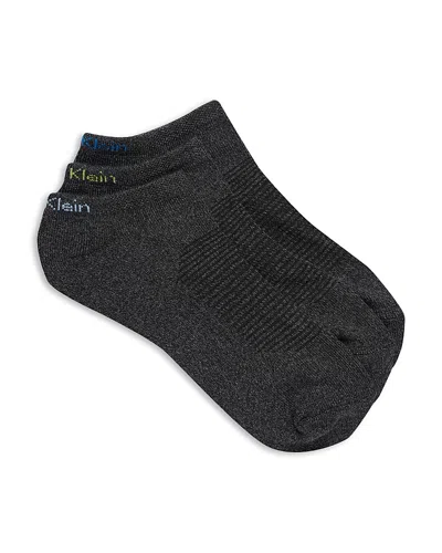 Calvin Klein Cushioned No Show Socks, Pack Of 3 In Black