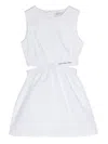 Calvin Klein Cut-out Sleeveless Dress In White