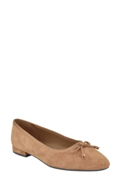 Calvin Klein Cyrie Bow Embellished Ballet Flat In Purple