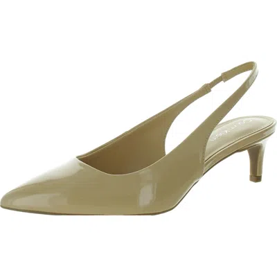 Calvin Klein Dainty Womens Pointed Toe Heels Slingback Sandals In Green