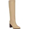 Calvin Klein Dawna Knee High Boot In Light Natural Leather