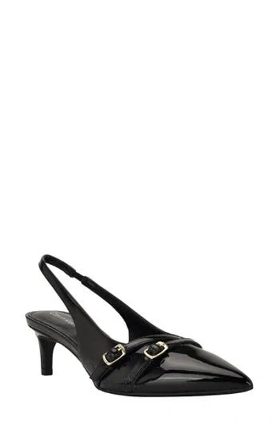 Calvin Klein Dazea Slingback Kitten Heel Pump In Black