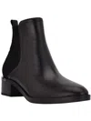 Calvin Klein Deandre Womens Faux Leather Pointed Toe Ankle Boots In Black