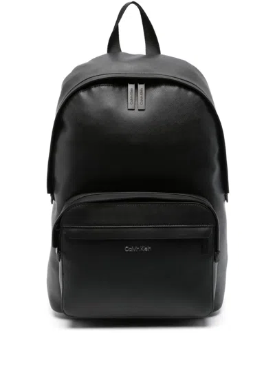 CALVIN KLEIN DEBOSSED-LOGO BACKPACK