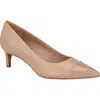 Calvin Klein Dejella Kitten Heel Pump In Light Natural