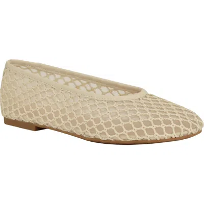 Calvin Klein Delicate Mesh Ballet Flat In Gold