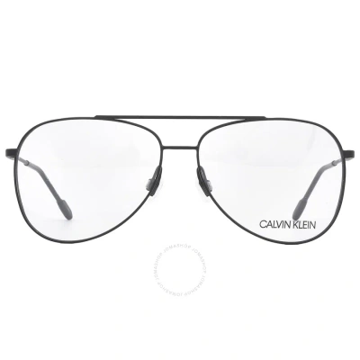 Calvin Klein Demo Aviator Unisex Eyeglasses Ck21100 001 58 In N/a