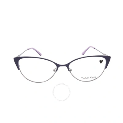 Calvin Klein Demo Cat Eye Ladies Eyeglasses Ck18120 408 53 In Indigo