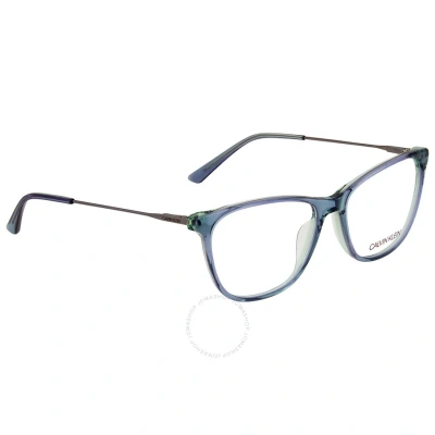 Calvin Klein Demo Cat Eye Ladies Eyeglasses Ck18706 438 53 In Blue