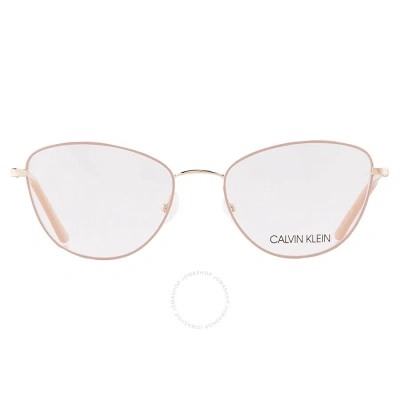 Calvin Klein Demo Cat Eye Ladies Eyeglasses Ck20305 680 53 In Blush