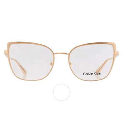 Calvin Klein Demo Cat Eye Ladies Eyeglasses Ck22101 717 54 In Gold