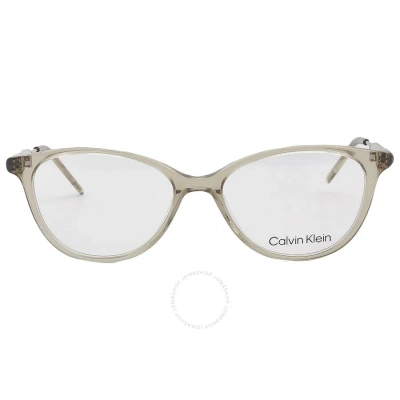Calvin Klein Demo Cat Eye Ladies Eyeglasses Ck5986 625 52 In Nude