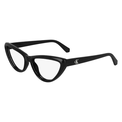 Calvin Klein Demo Cat Eye Ladies Eyeglasses Ckj24630 001 54 In Black