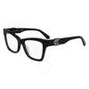 Calvin Klein Demo Cat Eye Unisex Eyeglasses Ckj23646 001 52
