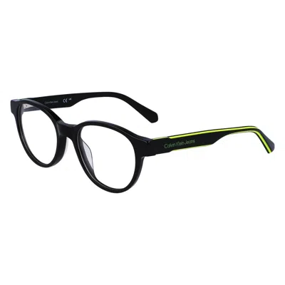 Calvin Klein Demo Oval Men's Eyeglasses Ckj23302 001 48 In Black