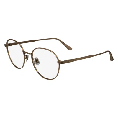 Calvin Klein Demo Oval Unisex Eyeglasses Ck24101 771 51 In Brown