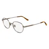 Calvin Klein Demo Oval Unisex Eyeglasses Ck24115 770 49 In Gold