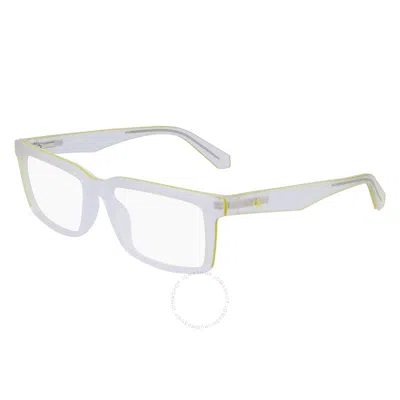 Calvin Klein Demo Pilot Men's Eyeglasses Ckj23612 971 55 In Metallic