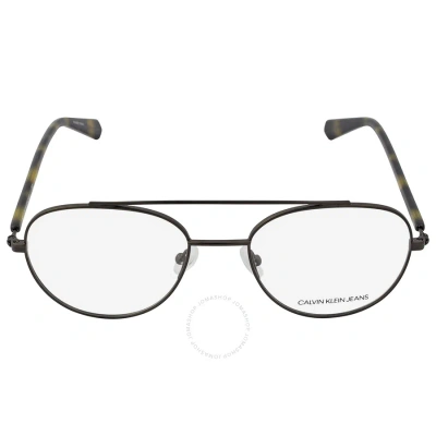 Calvin Klein Demo Pilot Unisex Eyeglasses Ckj20304 008 52 In Gun Metal / Gunmetal
