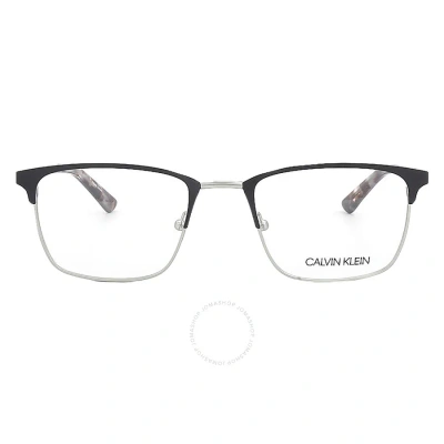 Calvin Klein Demo Rectangular Men's Eyeglasses Ck19311 001 54 In Black