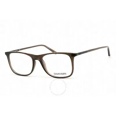 Calvin Klein Demo Rectangular Men's Eyeglasses Ck19513 201 55 In Brown