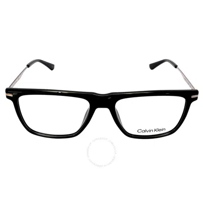 Calvin Klein Demo Rectangular Men's Eyeglasses Ck22502 001 55 In Black
