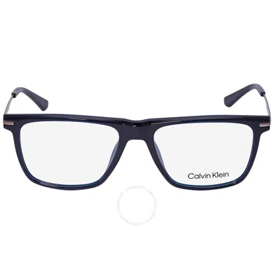 Calvin Klein Demo Rectangular Men's Eyeglasses Ck22502 438 55 In Black