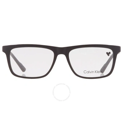 Calvin Klein Demo Rectangular Men's Eyeglasses Ck22547 002 54 In Black