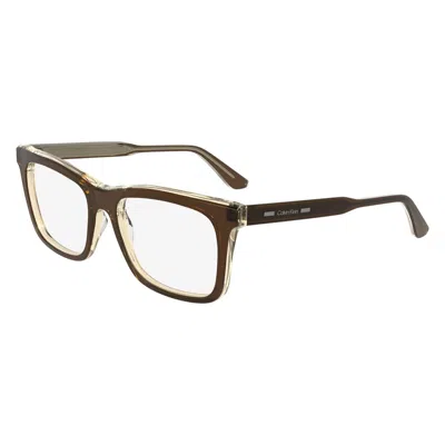 Calvin Klein Demo Rectangular Men's Eyeglasses Ck24542 280 54 In Brown