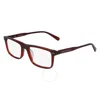 Calvin Klein Demo Rectangular Men's Eyeglasses Ckj19526 601 55