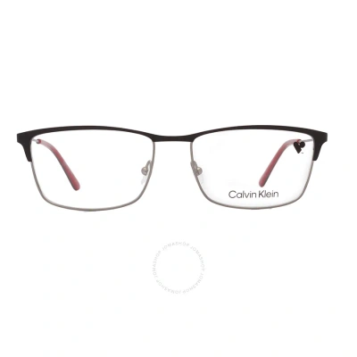Calvin Klein Demo Rectangular Unisex Eyeglasses Ck18122 001 54 In Black
