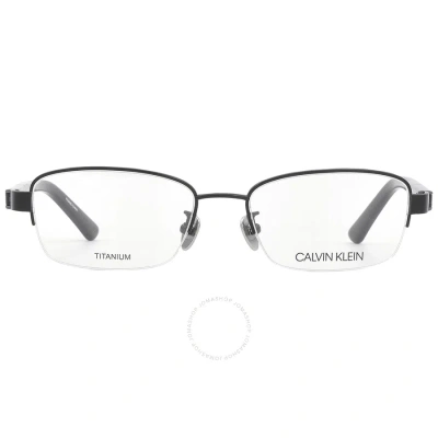 Calvin Klein Demo Rectangular Unisex Eyeglasses Ck18300a 001 52 In Black
